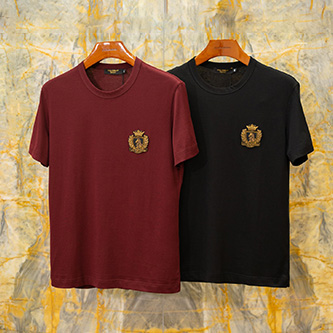 dolce & gabbana crest patch t-shirt
